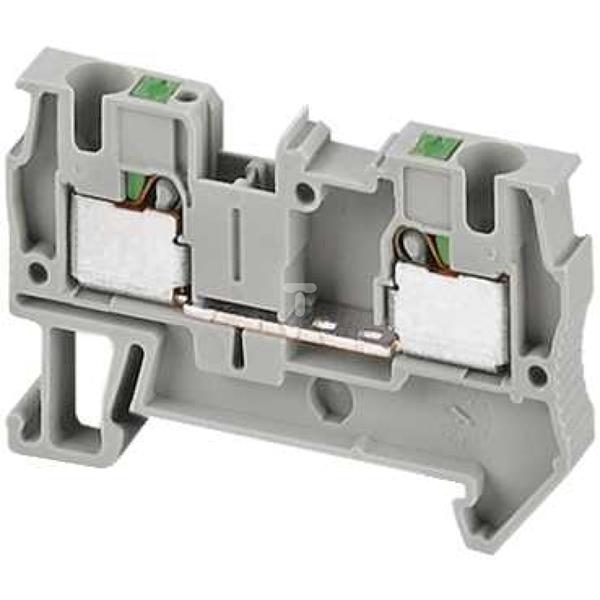 Złączka szynowa 2-przewodowa 4mm2 szara, samozaciskowa ATEX NSYTRP42
