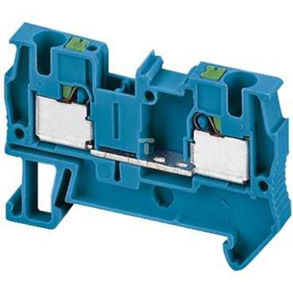 Złączka szynowa 2-przewodowa 4mm2 niebieska, samozaciskowa ATEX NSYTRP42BL