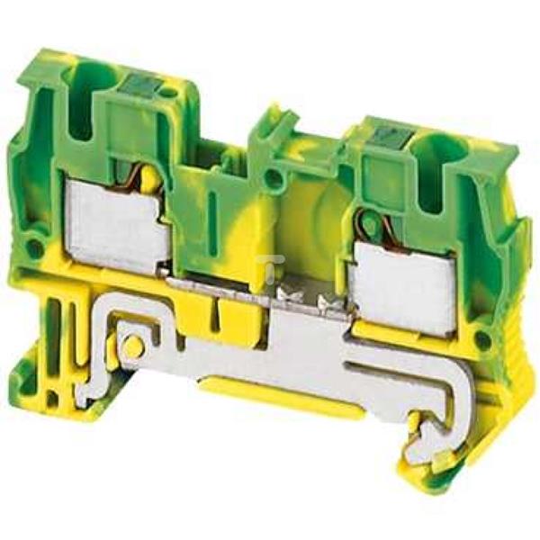 Złączka szynowa ochronna 2-przewodowa 4mm2 żółto-zielona ATEX NSYTRP42PE