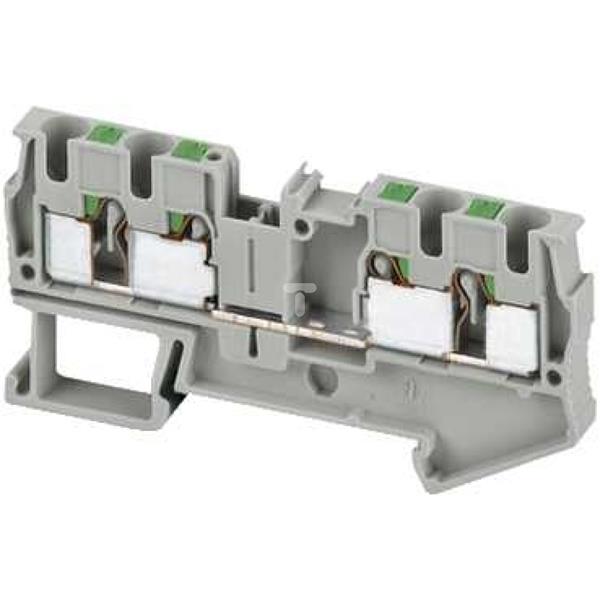 Złączka szynowa 4-przewodowa 4mm2 szara, samozaciskowa ATEX NSYTRP44