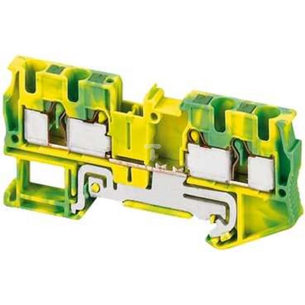 Złączka szynowa ochronna 4-przewodowa 4mm2 żółto-zielona ATEX NSYTRP44PE