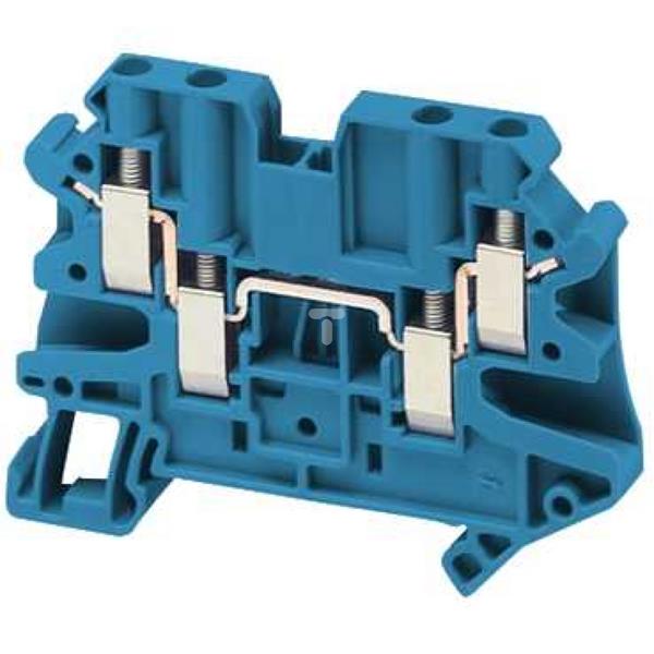 Złączka szynowa 4-przewodowa 4mm2 niebieska ATEX NSYTRV44BL