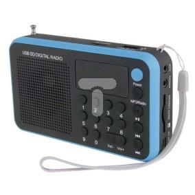 Radio USB MP3 EMGO 1505 niebieskie E0063