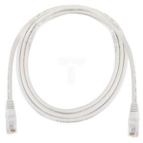 Kabel krosowy patchcord U/UTP kat.5e CCA szary 1m S9122