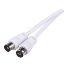 Przewód antenowy IEC 2,5m biały SB3002