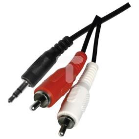 Przewód adapter Jack 3,5mm - 2x RCA 1,5m SD5301