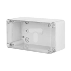 INDUSTRIAL Puszka hermetyczna n/t 170x135x241mm IP65 szara, pokrywa transparentna 2710-01