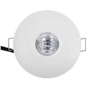 Oprawa awaryjna AXP IP65/20 LED 1W 160lm (opt. koryt.) 3h jednozadaniowa AT biała   AXPC/1W/B/3/SE/AT/WH