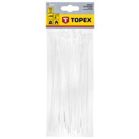 Opaski zaciskowe 2.5 x 200 mm białe 44E971 /100szt./
