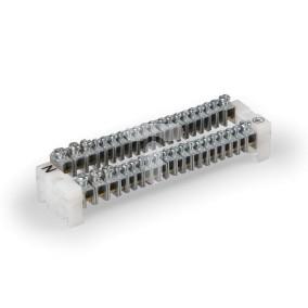 Szyna N i PE Clampo Ground N 4x16mm2 + 16x6mm PE 4x16mm2 + 16x6mm2 500V KNA4.120NP