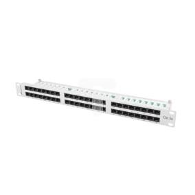 Patch panel 48 PORT 1U kat.5e szary PPU5-1048-S