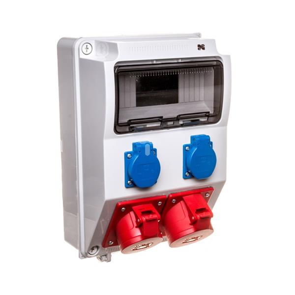 Rozdzielnica budowlana 9 modułów 5P/32A 5P/16A 2x2P+Z RS-9 6223-00