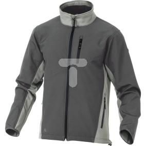 Bluza wodoszczelna z tkaniny Softshell z poliestru (96%) elastanu (4%) kolor ciemnoszary-jasnoszary rozmiar 3XL CORP LULEAGR3X