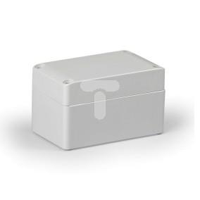 Obudowa Cubo S 75x125x75mm podstawa 50mm boki gładkie pokrywa szara IP67 PC SPCP081308G