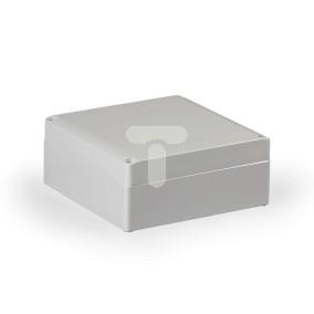 Obudowa Cubo S 175x175x75mm podstawa 50mm boki gładkie pokrywa szara IP67 PC SPCP181808G