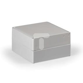 Obudowa Cubo S 175x175x100mm podstawa 50mm boki gładkie pokrywa szara IP67 PC SPCP181810G