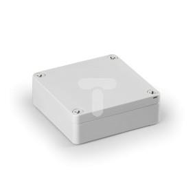 Obudowa Cubo S 100x100x35mm podstawa 25mm boki gładkie pokrywa szara IP67 ABS SABP101004LG