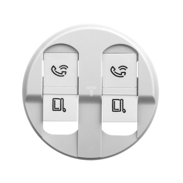 CELIANE Plakietka gniazda podwójnego RJ45 biała 068252