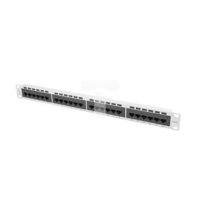 Patch panel 24 PORT 1U kat.6 szary PPU6-1024-S