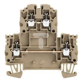 Złączka szynowa 2-piętrowa 4-przewodowa 2,5mm2 beżowa ATEX WDK 2.5N 1041600000