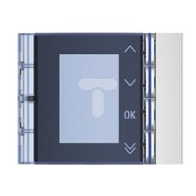 Plakietka modułu z wyświetlaczem aluminium 352501