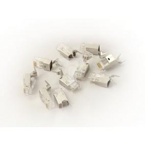 Wtyk RJ45 8P8C kat. 6A uniwersalny ekranowany do przewodów AWG 22-24 X-ML-6F-OD-IMP /100szt./