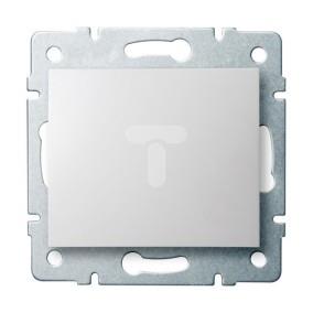 LOGI Łącznik jednobiegunowy śrubowy 10AX 250V biały 021000102 25065