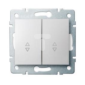LOGI Łącznik podwójny schodowy śrubowy 10AX 250V biały 021060102 25073