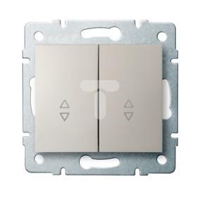 LOGI Łącznik podwójny schodowy śrubowy 10AX 250V kremowy 021060103 25133
