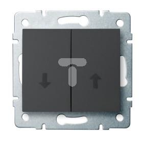 LOGI Łącznik żaluzjowy śrubowy 10AX 250V grafit 021100141 25255