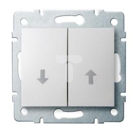 LOGI Łącznik żaluzjowy zwierny śrubowy 10AX 250V biały 021310102 25099