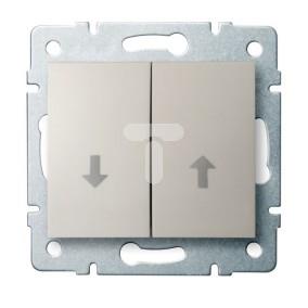 LOGI Łącznik żaluzjowy zwierny śrubowy 10AX 250V kremowy 021310103 25158