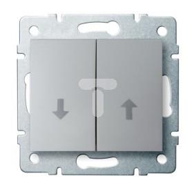 LOGI Łącznik żaluzjowy zwierny śrubowy 10AX 250V srebrny 021310143 25217