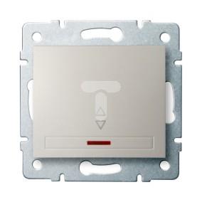 DOMO Łącznik schodowy z LED szybkozłączka 10AX 250V kremowy 011140203 24786