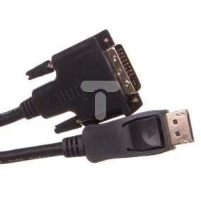 Kabel adapter DisplayPort 1.2 / DVI-D 5m czarny 51963