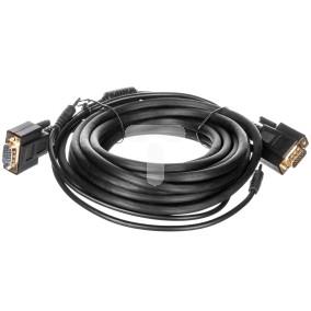 Kabel monitorowy VGA D-Sub(15-pin) Full HD SVGA + Jack 3,5mm 5m 93970