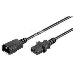 Kabel przedłużający IEC C14 - IEC C13 1m 95125