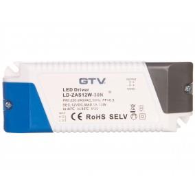 Zasilacz LED 12V 12W 220-240V AC IP20 122,5x45x25,3mm LD-ZAS12W-30N