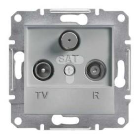 ASFORA Gniazdo R-TV-SAT przelotowe (4dB) bez ramki aluminium EPH3500261