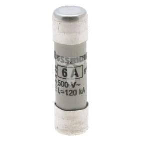 Wkładka bezpiecznikowa cylindryczna 10x38mm 6A gL/gG 500V C10G6