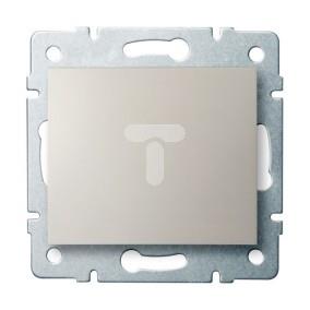 LOGI Łącznik jednobiegunowy śrubowy 10AX 250V kremowy 021000103 25125