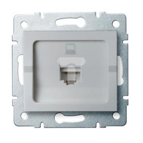 LOGI Gniazdo komputerowe pojedyncze (RJ45Cat 5e Jack) Srebrny 021390043 25226