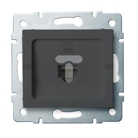 LOGI Gniazdo komputerowe pojedyncze (RJ45Cat 6 Jack) Grafit 021400041 25286
