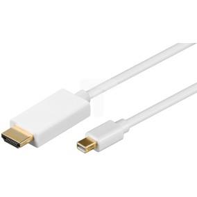 Kabel adapter mini DisplayPort 1.2 - HDMI 2m biały 52861