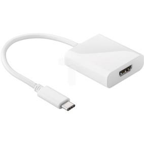 Adapter USB-C - HDMI biały 66259