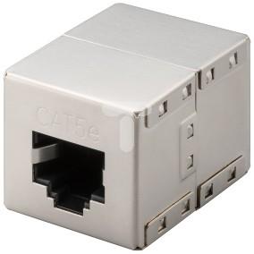 Adapter (przelotka) RJ45/RJ45 kat.5e ekranowany 15027