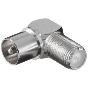 Wtyk - adapter kątowy F - IEC 12236