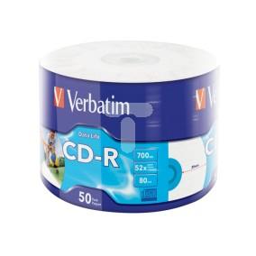 Płyta CD-R VERBATIM 700MB x52 EXTRA PROTECTION PRINTABLE WRAP /50szt./