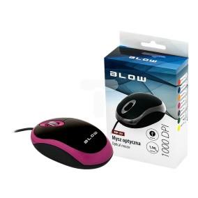 Mysz optyczna BLOW MP-20 USB różowa 84-014#