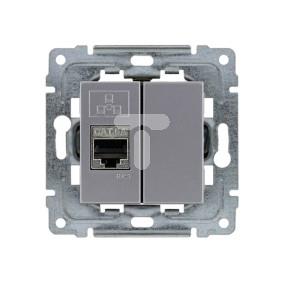 DANTE Gniazdo komputerowe RJ45 kat.6 ekranowane inox 454166